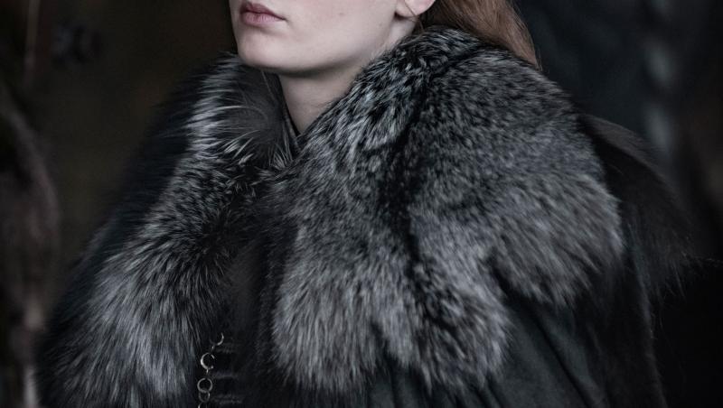 Sophie Turner, în rolul personajului Sansa Stark, din serialul "Game of Thrones"