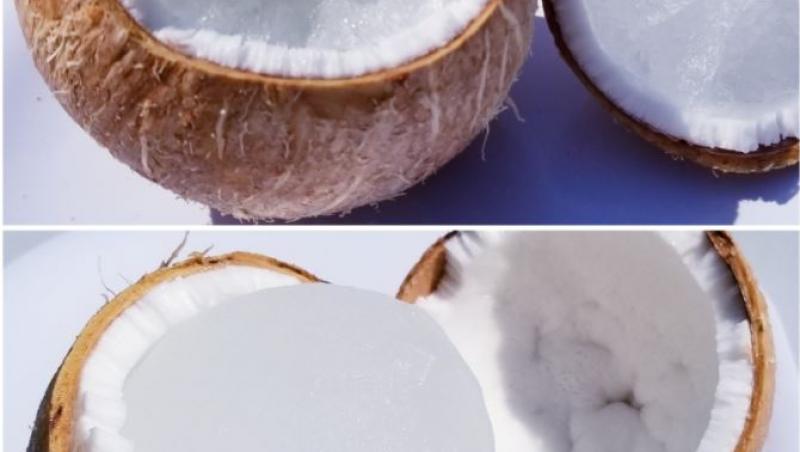 Ce se întâmplă când bagi la congelator o nucă de cocos