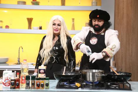 Lena Horvath și Ali Sultanul au făcut show la „Chefi la cuțite”! „Mi se spune fata cu ochii de diamant”