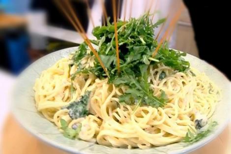 Rețetă simplă de spaghete cu sos gorgonzola și rucola