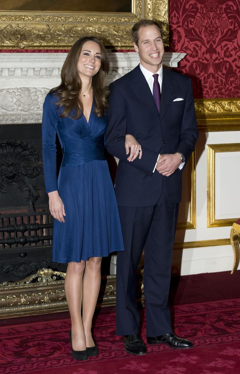 Kate Middleton si printul William, fotografie de la anuntul logodnei