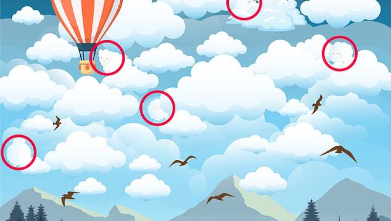 Reușești să găsești cele cinci oi care se ascund între nori? E provocarea momentului pe internet
