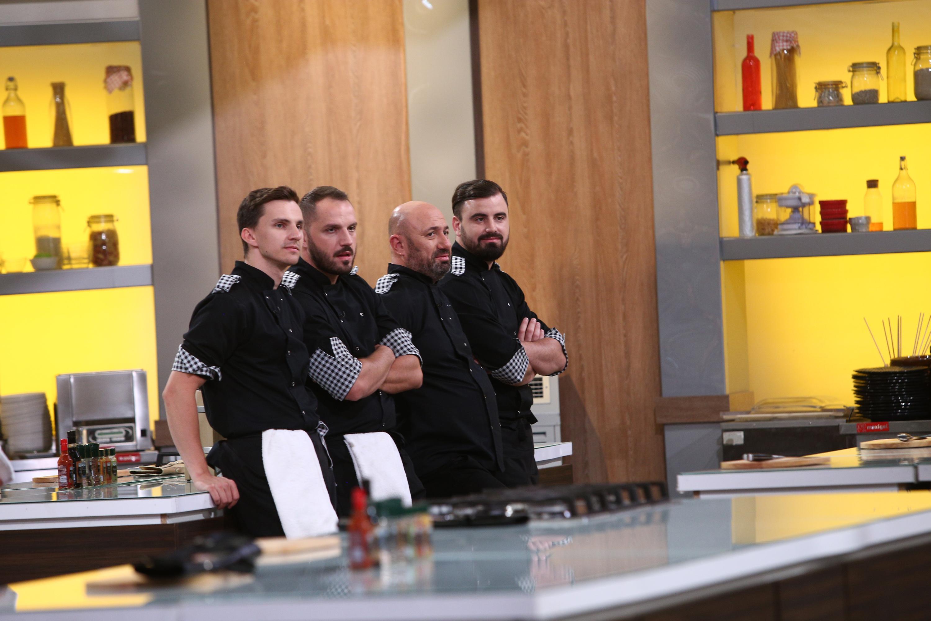 Cătălin Scărlătescu și echipa sa, în semifinala emisiunii „Chefi la cuțite” 2020