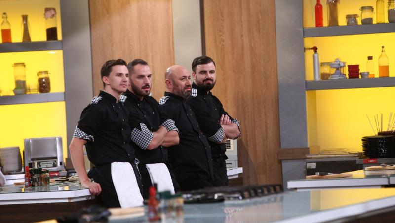 Cătălin Scărlătescu și echipa sa, în semifinala emisiunii „Chefi la cuțite” 2020