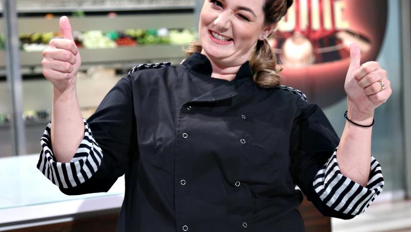 Maria Șandru, în platoul emisiunii Chefi la cuțite