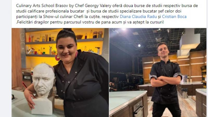 Ce veste au primit Claudia Radu și Cristian Boca, după finala emisiunii „Chefi la cuțite”, sezonul 8