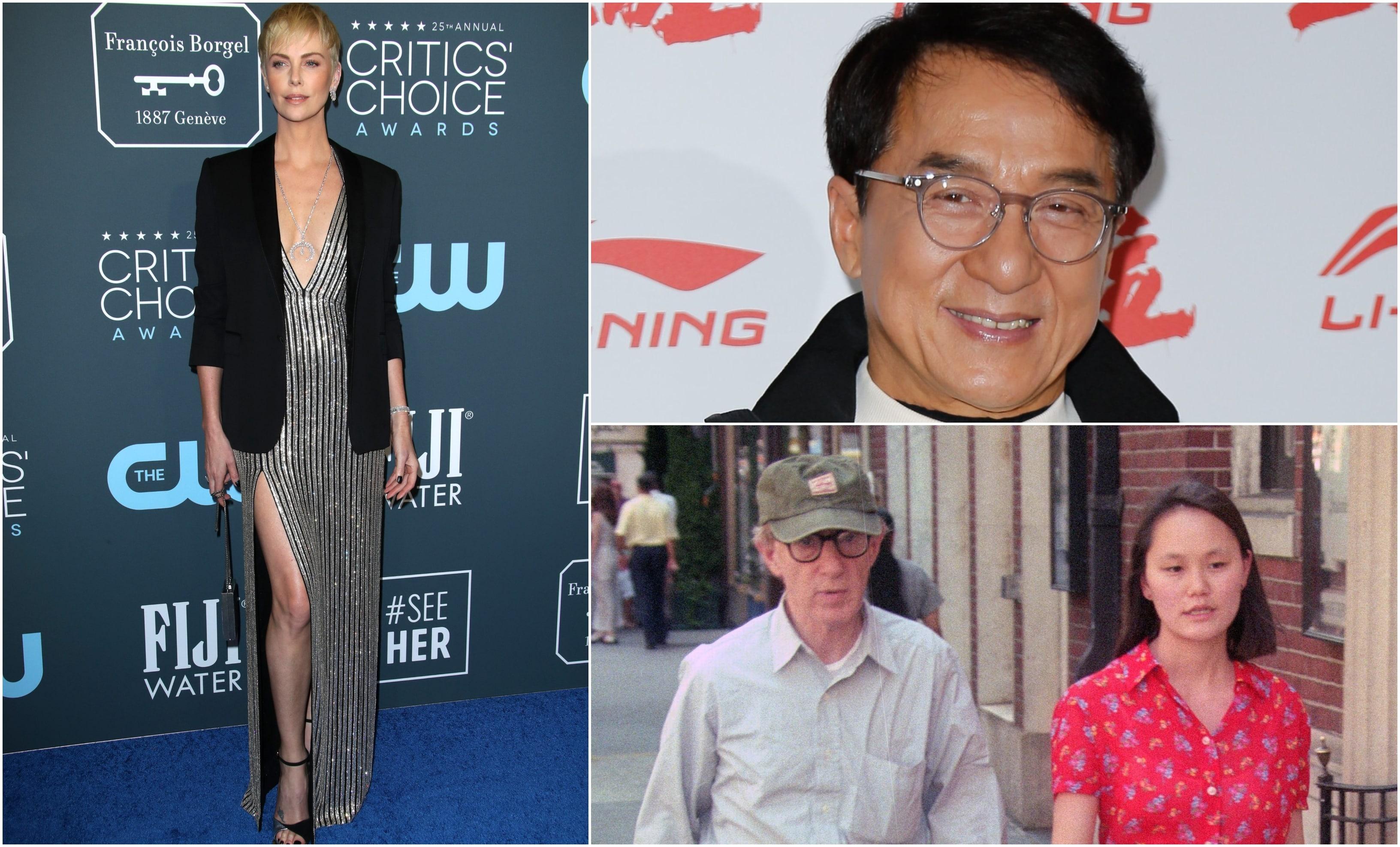 Ce vedete de la Hollywood ascund secrete grave, colaj cu Charlize Theron, Jackie Chan si Woody Allen