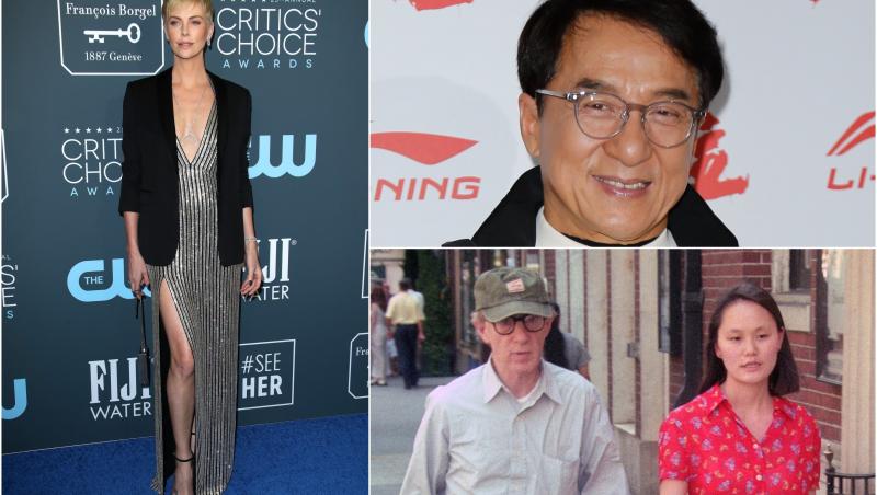 Ce vedete de la Hollywood ascund secrete grave, colaj cu Charlize Theron, Jackie Chan si Woody Allen
