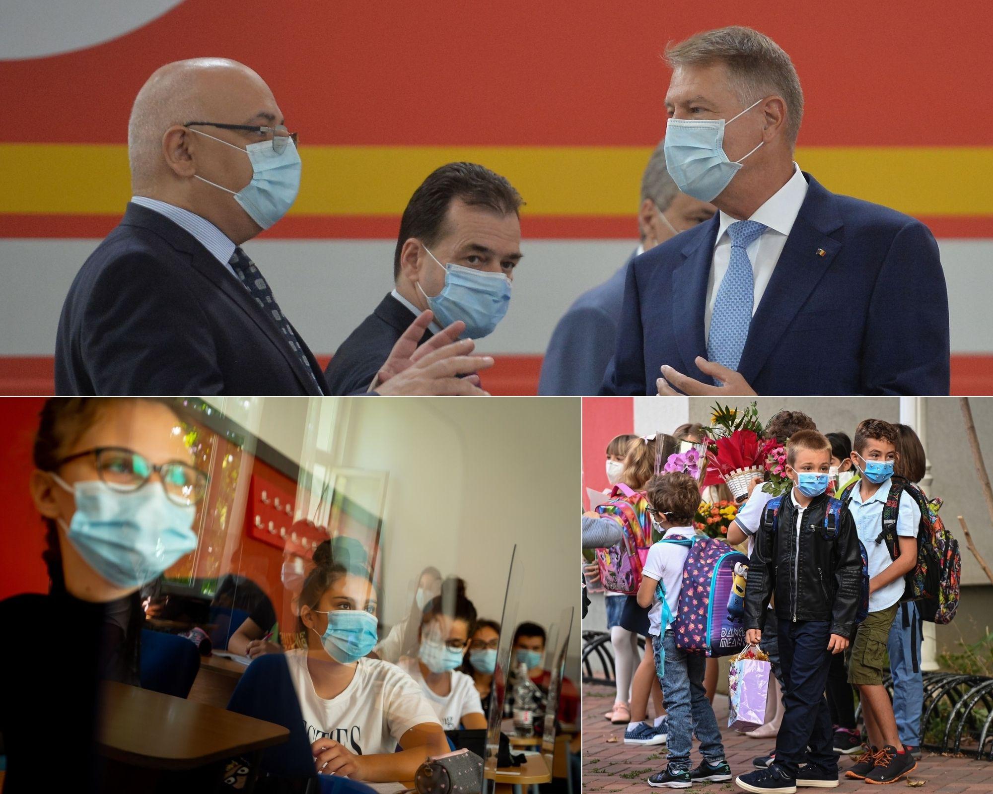 Klaus Iohannis, Raed Arafat si elevi din Romania, care asteapta redeschiderea scolilor din 2021