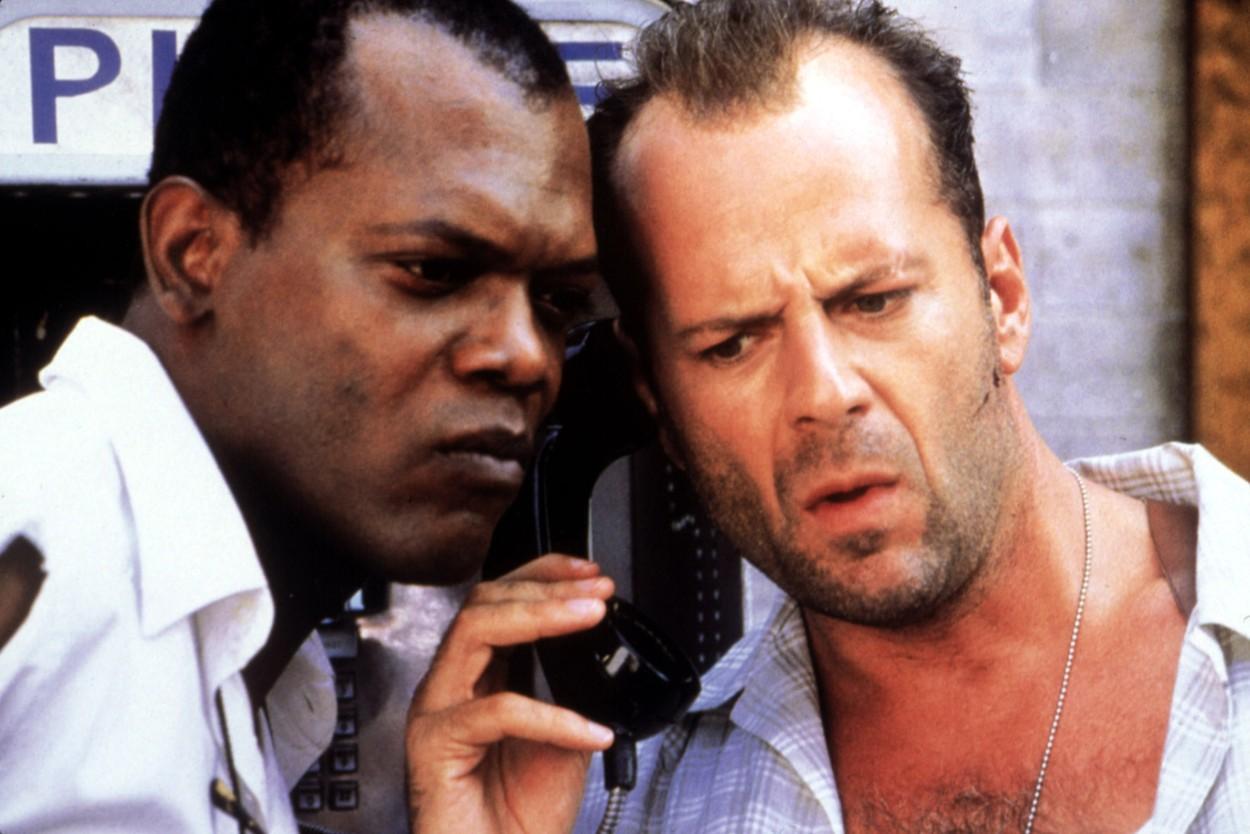 Bruce Willis și Samuel L. Jackson în ''Die Hard With a Vengeance''