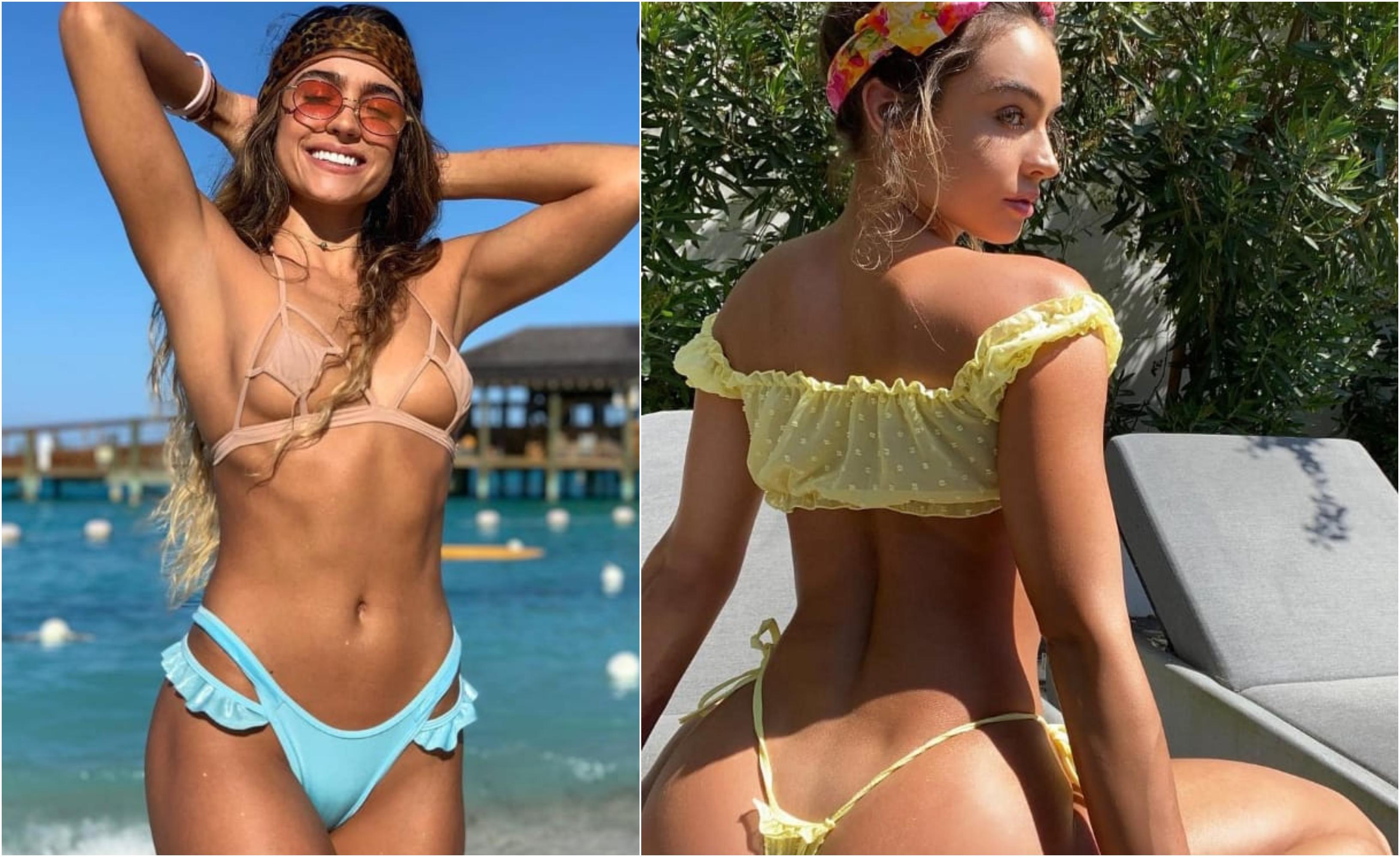 Sommer Ray, regina fitness-ului de pe Instagram, imagini incendiare într-un costum de baie minuscul. Cum a fost filmată