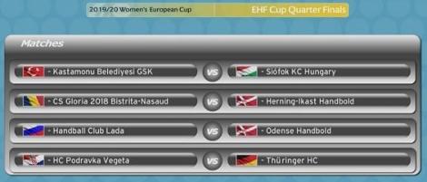 Gloria Bistriţa - Ikast, în sferturile de finală ale Cupei EHF la handbal feminin