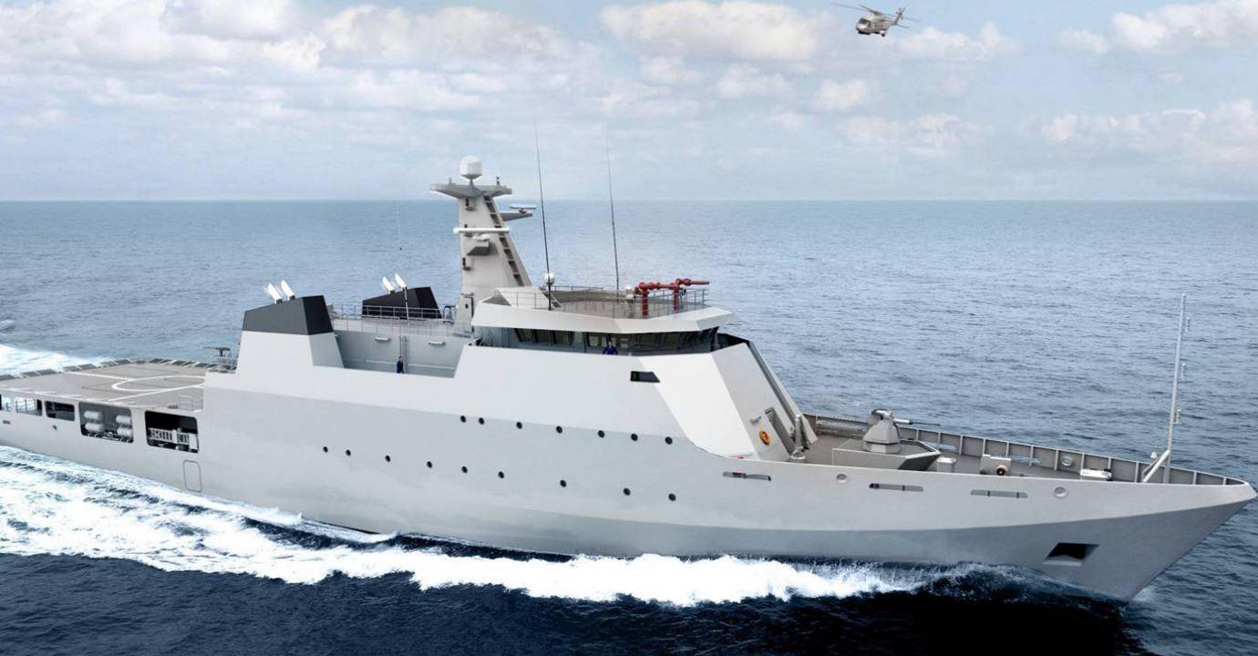Damen a construit la Galaţi o navă de patrulare pentru Marina Militară din Pakistan/ Construcţia navei de 91 de metri şi aproape 3.000 de tone a durat un an şi opt luni