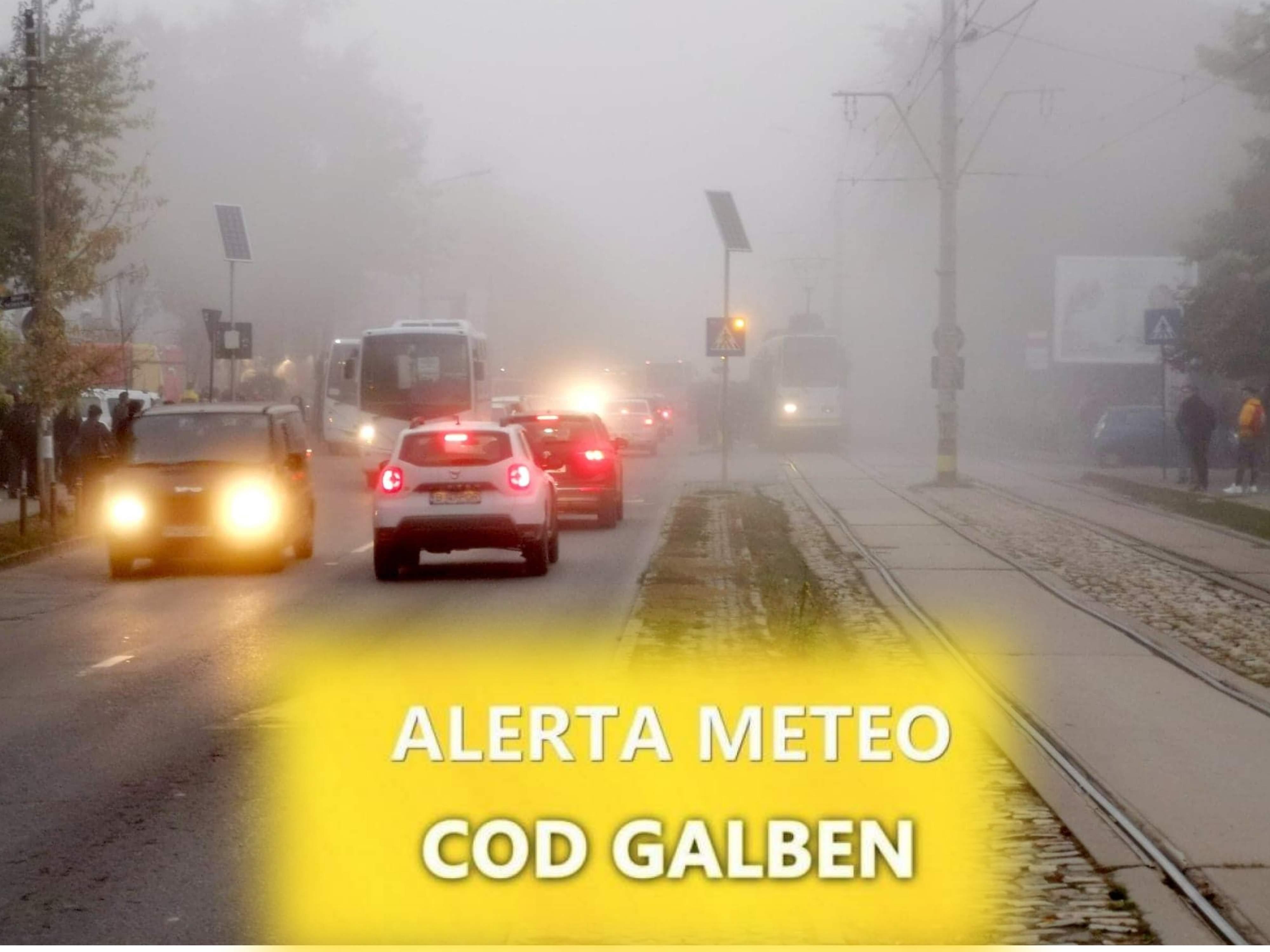 Cod galben, luni dimineață! Condiții meteo periculoase! Localitățile afectate, &icirc;n următoarele ore