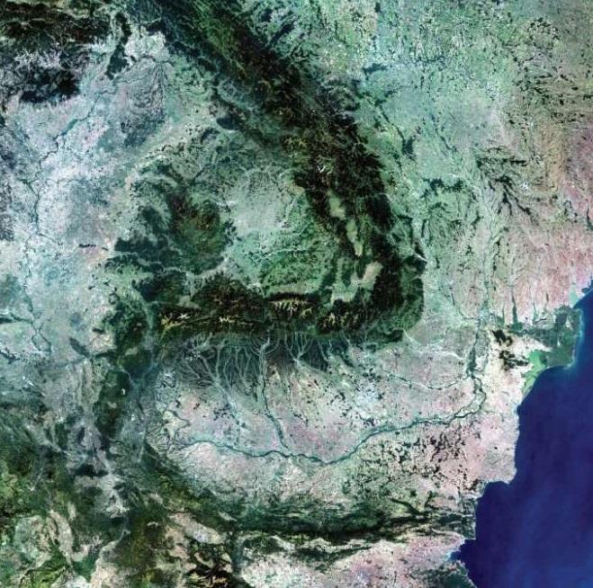 Cum arată Rom&acirc;nia din spațiu! A fost surprinsă de un satelit european! Imagine inedită! Foto