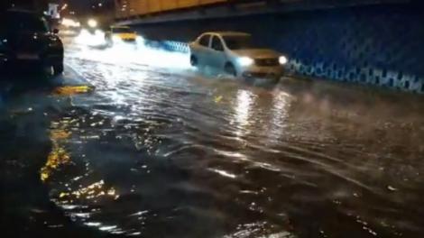 Panică în București! Pasajul Pipera, inundat intenționat cu apă caldă