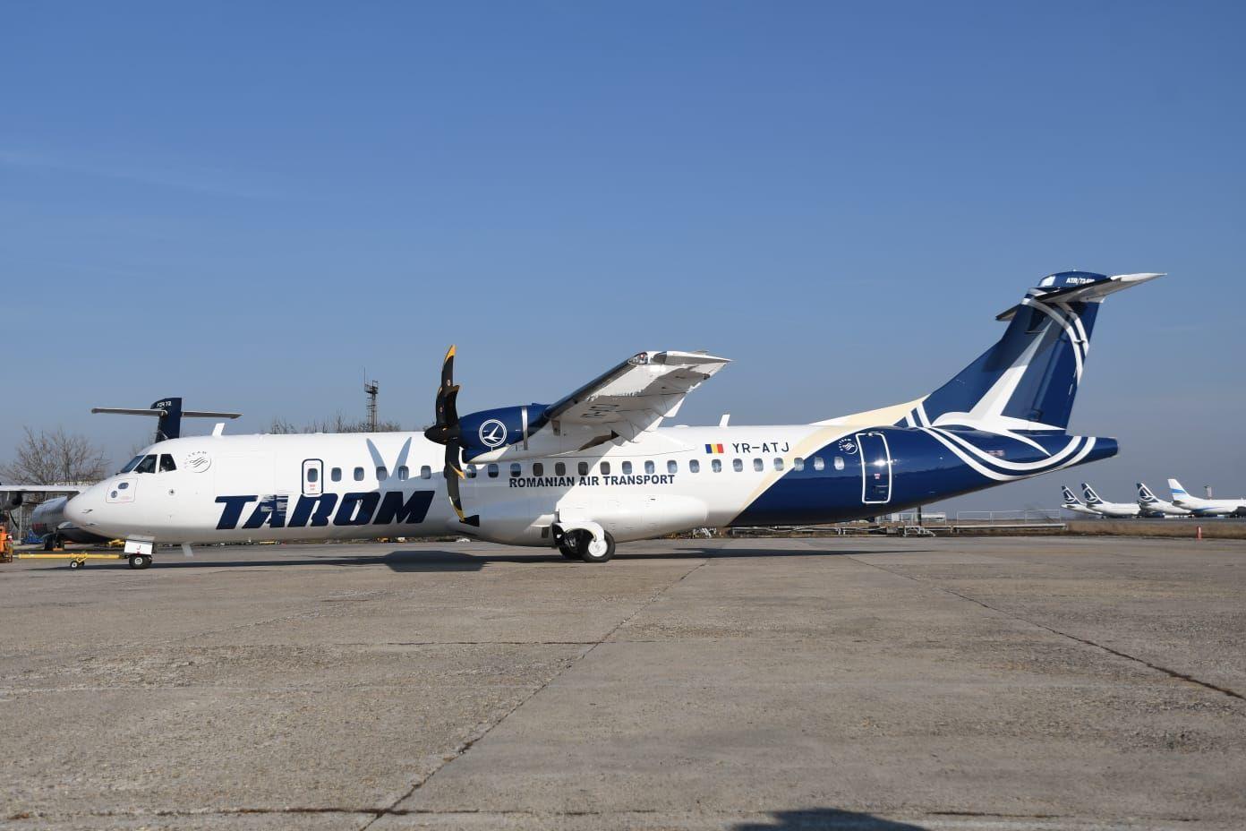 Prima aeronavă din seria celor nouă de tip ATR 72-600 a intrat în flota Tarom