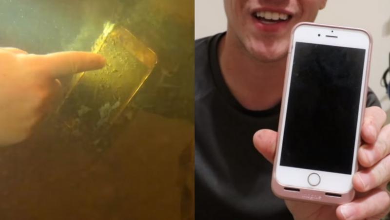 Un telefon scăpat în râu, găsit după 15 luni
