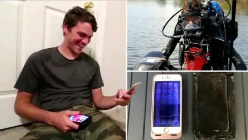 Un telefon scăpat în râu, găsit după 15 luni