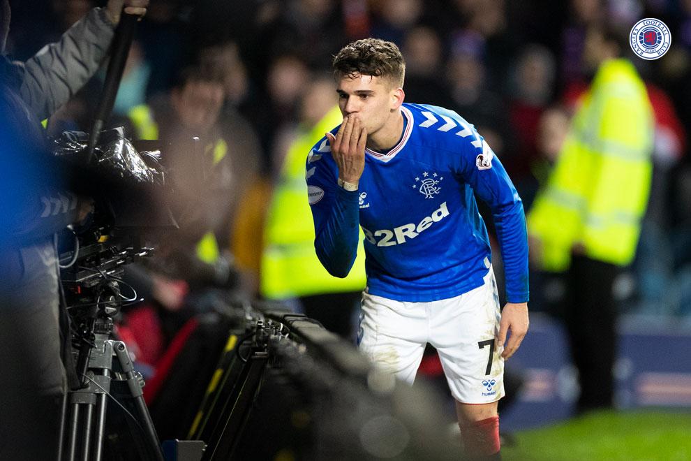 Ianis Hagi după ce a marcat pentru Rangers: Ce seară! La mulţi ani, tata!