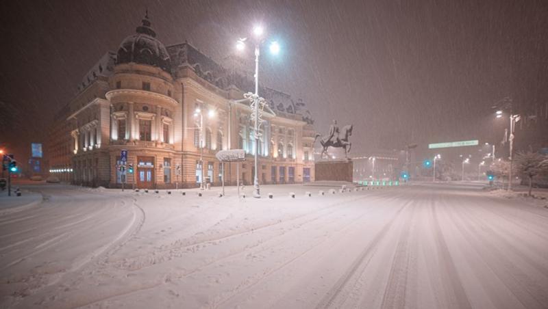 Imagini spectaculoase - Iarnă ca în povești în Capitală! Orașul a fost transformat într-un castel al zăpezii