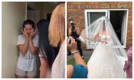 „Bună dimineața, astăzi te măriți!”. O tânără din Marea Britanie s-a trezit cu o nuntă-supriză, chiar de ziua ei! Cum a reacționat mireasa! VIDEO