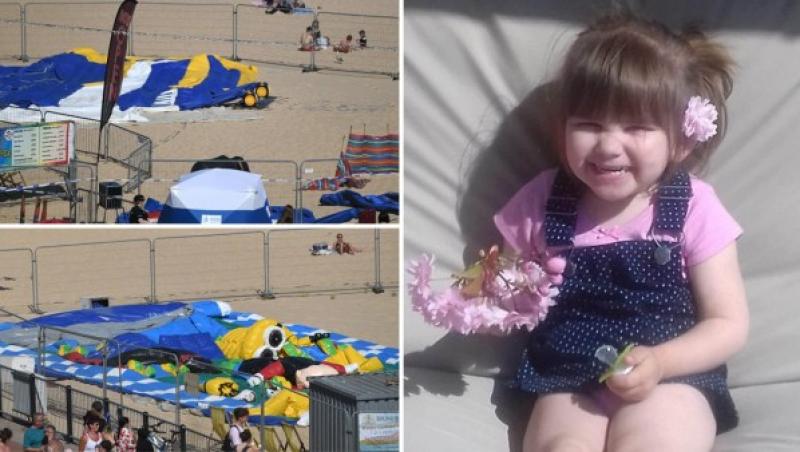 O fetiță de trei ani a murit în timp ce sărea pe o trambulină