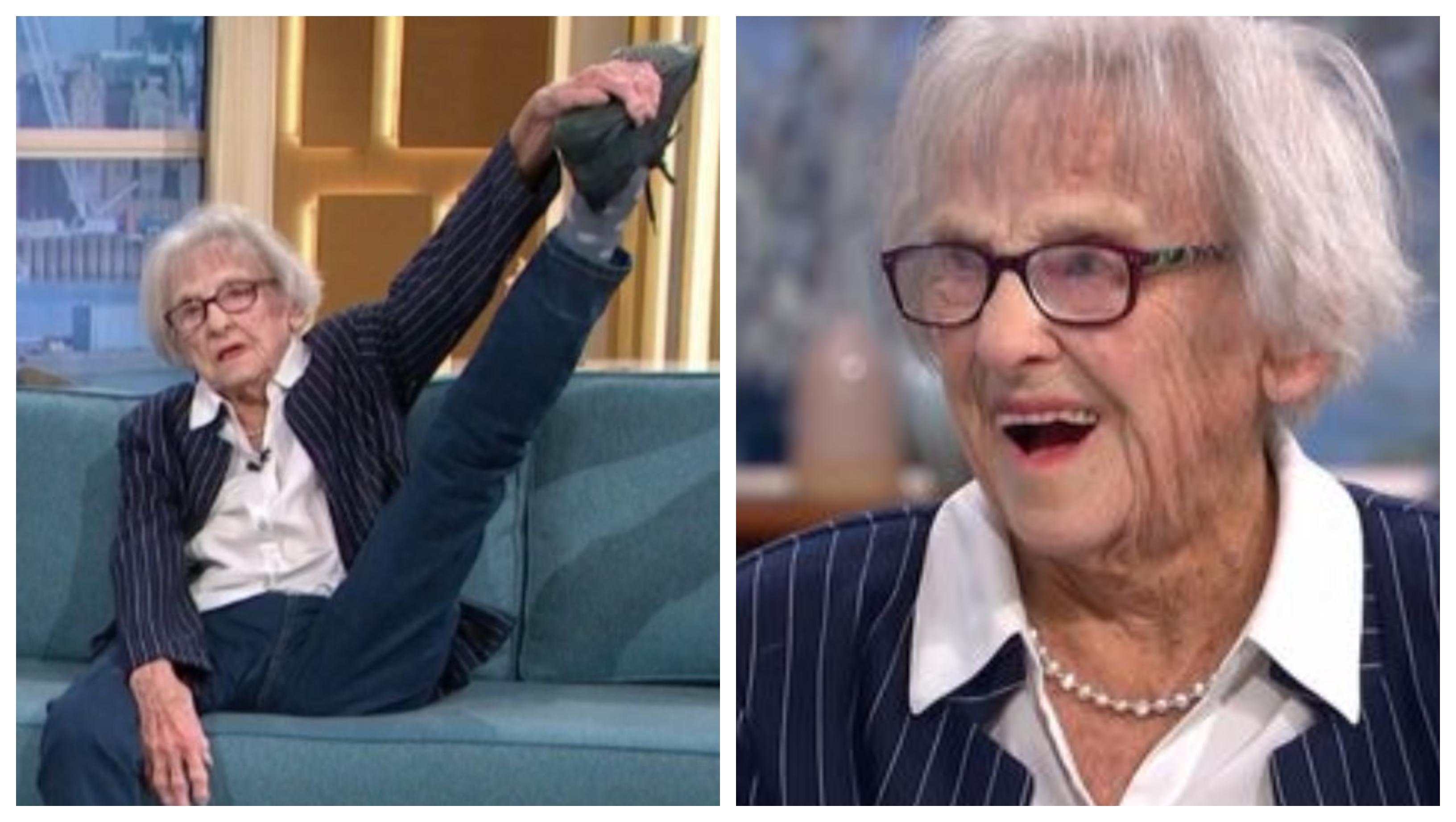 Are 100 de ani, dar &icirc;și poate ridica piciorul deasupra capului, fără efort! Imagini de necrezut! Video