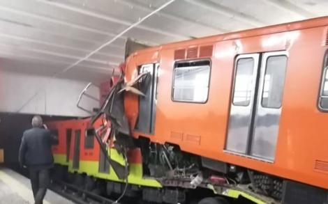Accident cumplit! Două trenuri de metrou s-au ciocnit în Mexic. Zeci de persoane sunt rănite, iar o persoană a decedat-Video