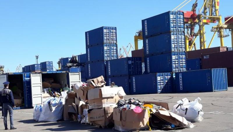 500 de tone de deșeuri au fost aduse în țară