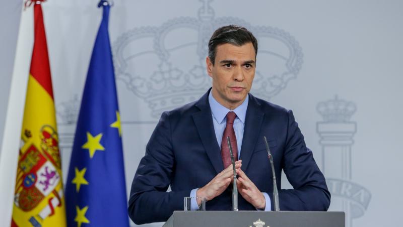 Spania, prin vocea lui Pedro Sanchez, prim - ministru, a fost una dintre țările ce au declarat rapid starea de urhență