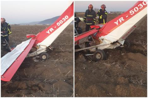 Primele imagini de la locul tragediei. Un avion s-a prăbușit în zona localității Șiria.  Câte persoane erau la bord