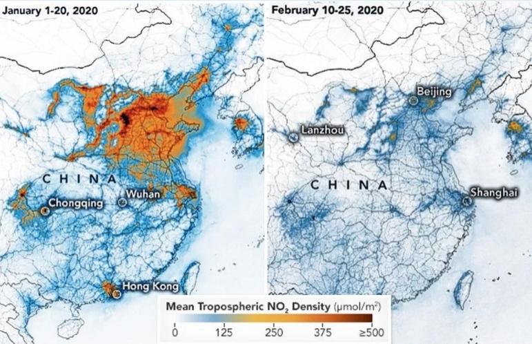 Coronavirusul face bine &icirc;n China! NASA a dezvăluit ce efect benefic are epidemia &icirc;n țară. Imagine uluitoare! Foto