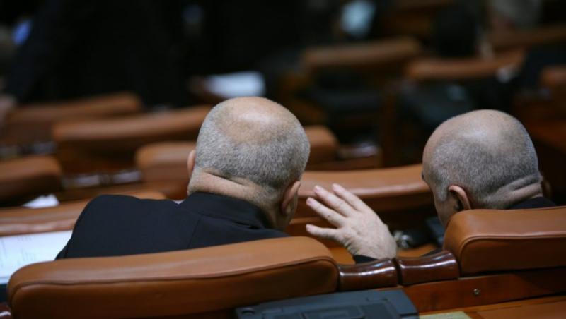 Imagine surprinsă în Parlamentul României