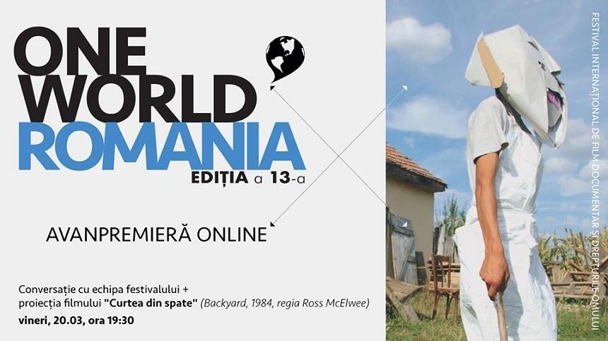Avanpremieră online a Festivalului One World Romania, ediţia a 13-a
