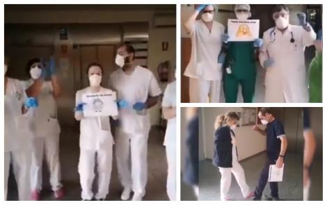 Exclusiv. Flashmob în ciuda coronavirusului, la un azil de bătrâni din Spania! Româncă angajată: „Aici, COVID-19 ar însemna moarte” – VIDEO