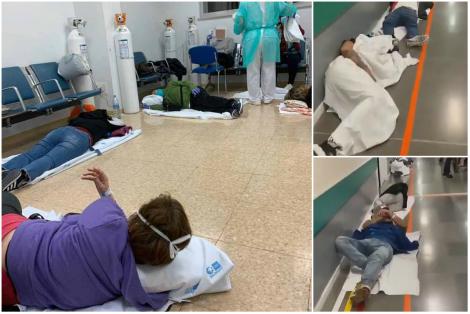 Spania, noul focar de coronavirus. Bolnavii zac pe podeaua spitalului, luptând pentru fiecare gură de aer. Nu mai sunt paturi pentru toți - Video