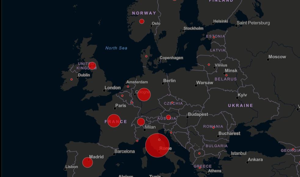 Rom&acirc;nia versus Europa. Cum a evoluat pandemia de coronavirus &icirc;n comparație cu Italia, Spania, Franța, Germania sau Marea Britanie