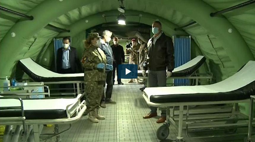 Euronews: Rom&acirc;nia ridică &icirc;n opt zile un spital de campanie pentru a face faţă afluxului de bolnavi de covid-19