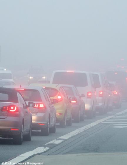 Protest cu măşti de gaz la Ministerul Mediului! Se cer măsuri urgente pentru oprirea poluării &icirc;n marile oraşe