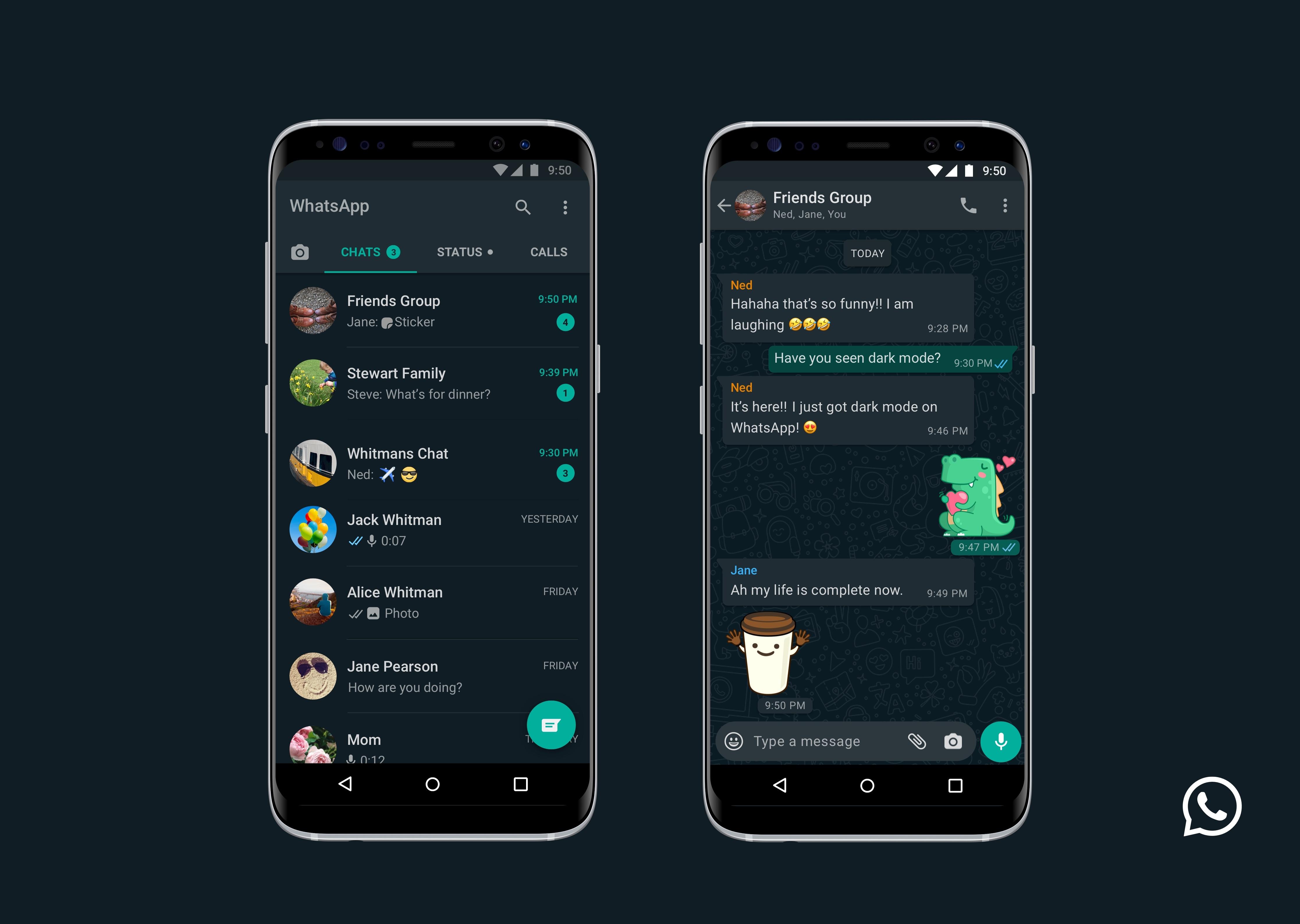 WhatsApp lansează Dark Mode