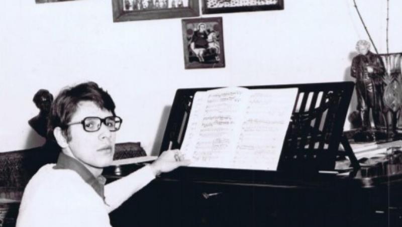Februarie 1977, acasă, studiind concertul nr. 1 de Brahms