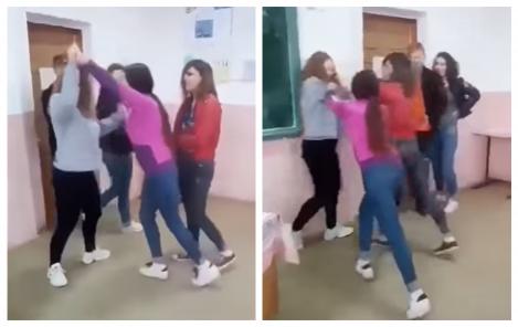Bătaie crâncenă între eleve, la un liceu din Botoșani! Una dintre ele a leșinat! Imagini tulburătoare! Video