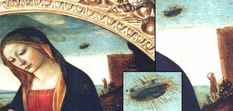 Reprezentări ale OZN-urilor în tablouri religioase. Extratereștrii sau Dumnezeu?