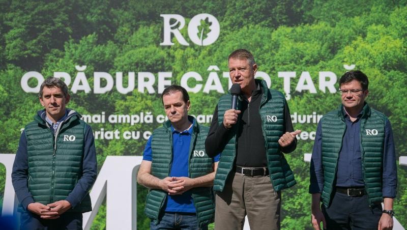 Klaus Iohannis, la lansarea campaniei „O pădure cât o țară”