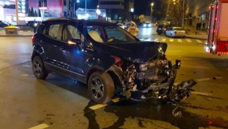 Mașina lui Mihai Chirica după accident