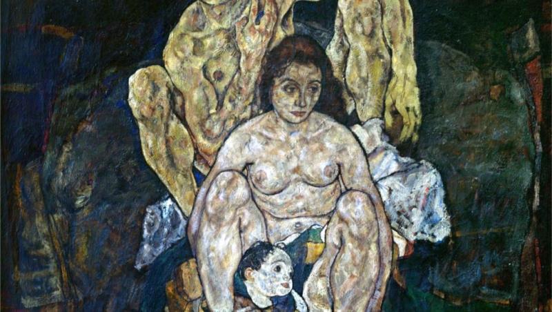 Costul uman teribil este imortalizat în acest tablou de artistul austriac Egon Schiele. Familia, pictată în 1918, îl înfățișează pe Schiele privind cu mândrie spre soția sa, Edith, și către un copil mic. Edith a fost infectată și a murit de gripă, însărcinată în șase luni, pe 28 octombrie 1918. Trei zile mai târziu, Schiele a cedat și el virusului. Avea 28 de ani.