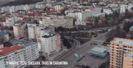 Cum arată Suceava după intrarea în carantină. Orașul, filmat cu o dronă! VIDEO