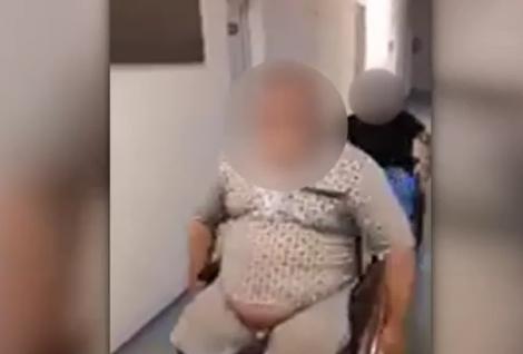 Pacienți cu Covid-19, întrecere cu cărucioarele pe holurile spitalului din Giurgiu! Imaginile au devenit virale