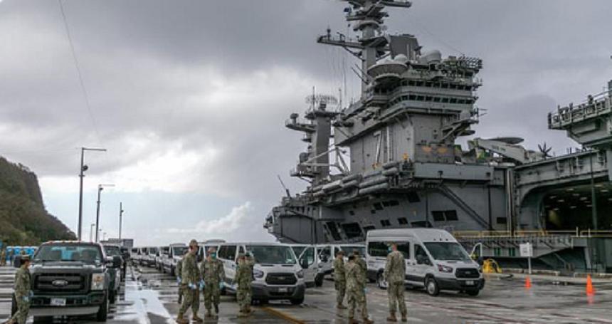 Bilanţul covid-19 la bordul portavionului nuclear USS Theodore Roosevelt a ajuns la 550 de marinari contaminaţi